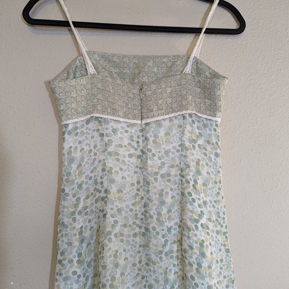 Elly y2k Vintage Knee Length Dress Light Green Size S - Picture 7 of 12